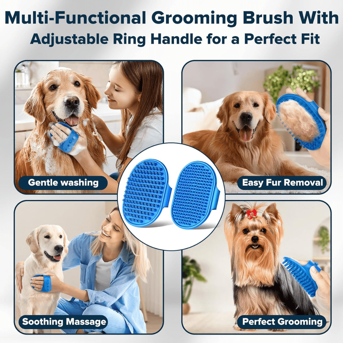 Cats Dog Washing Gloves Dog Bath Brush, view 7