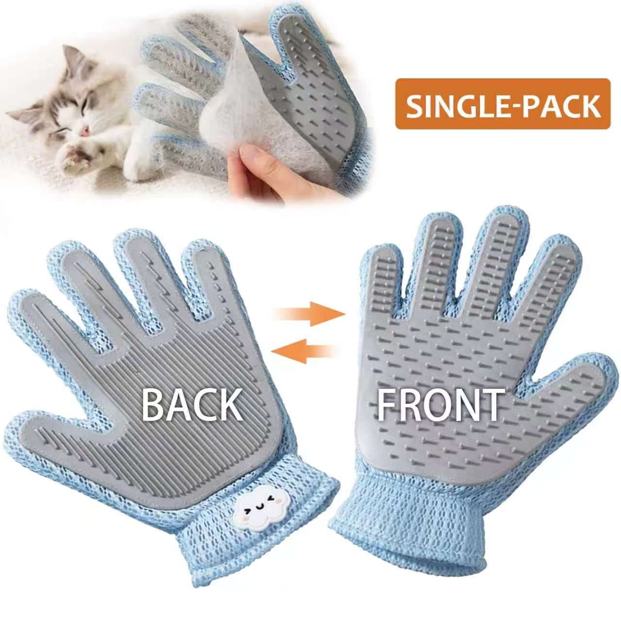 2in1 Double Sided Pet Grooming Glove, view 3