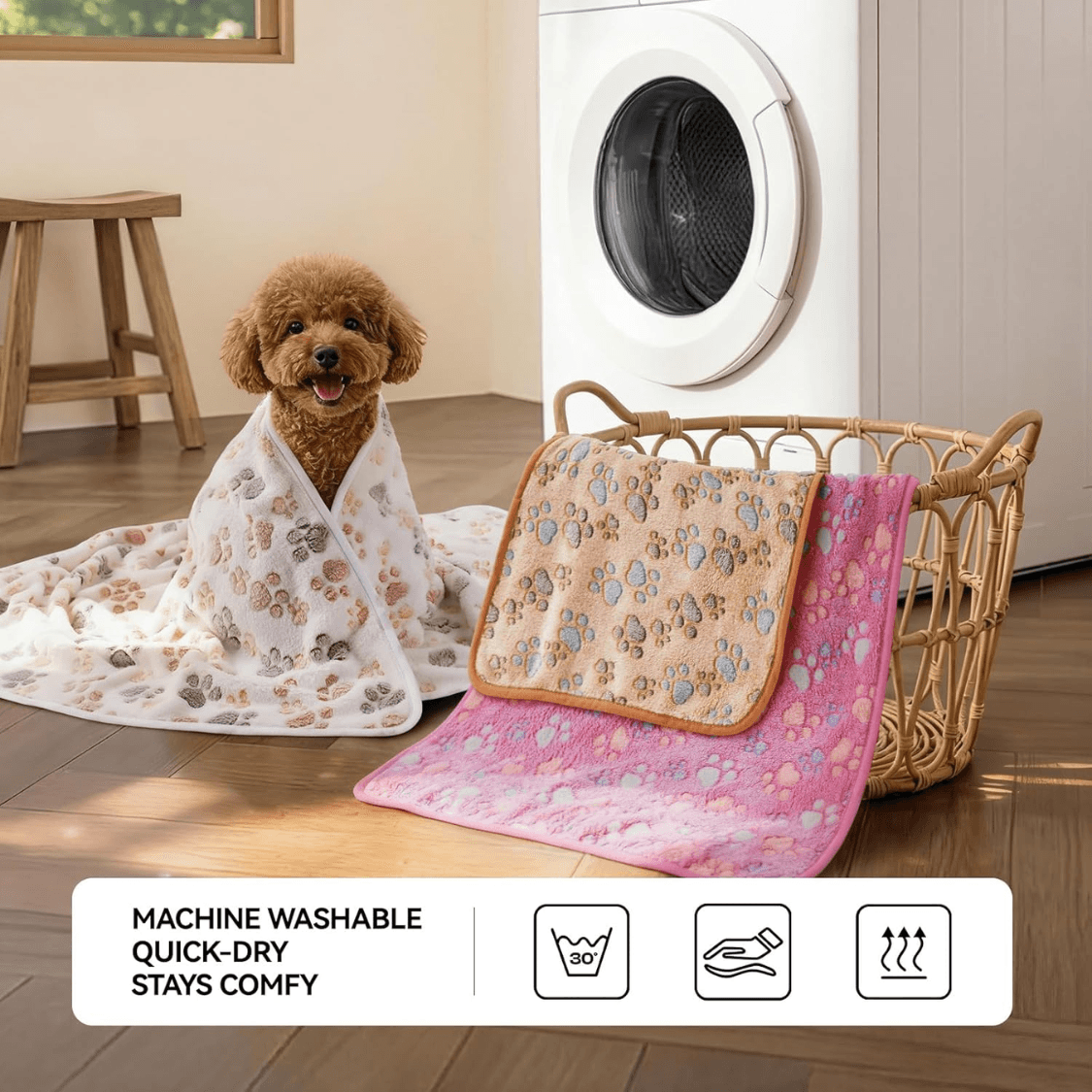Fleece Dog Blankets for Puppy Cat Pet Blanket, view 4