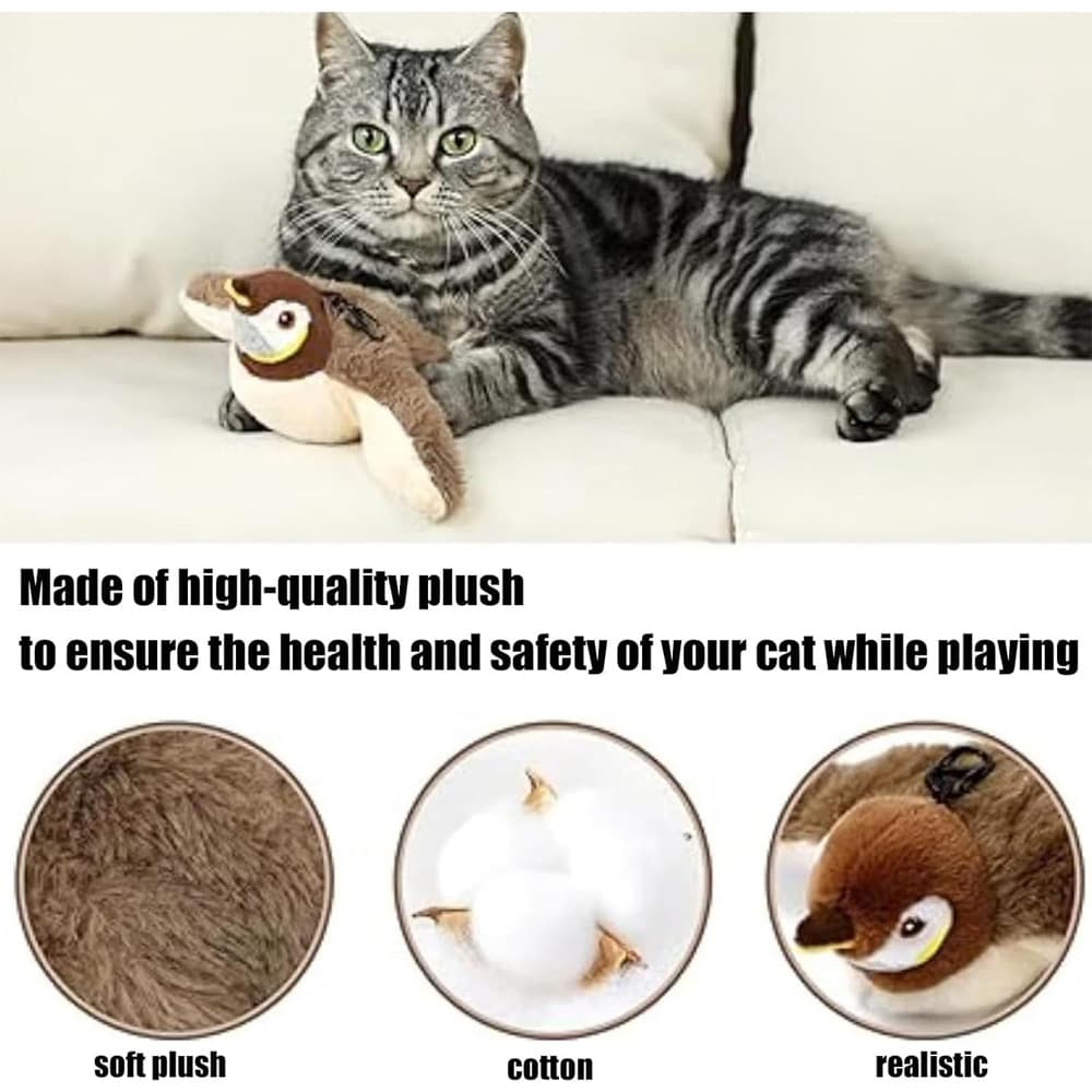 USB Rechargeable Flapping Bird Cat Toy, view 3