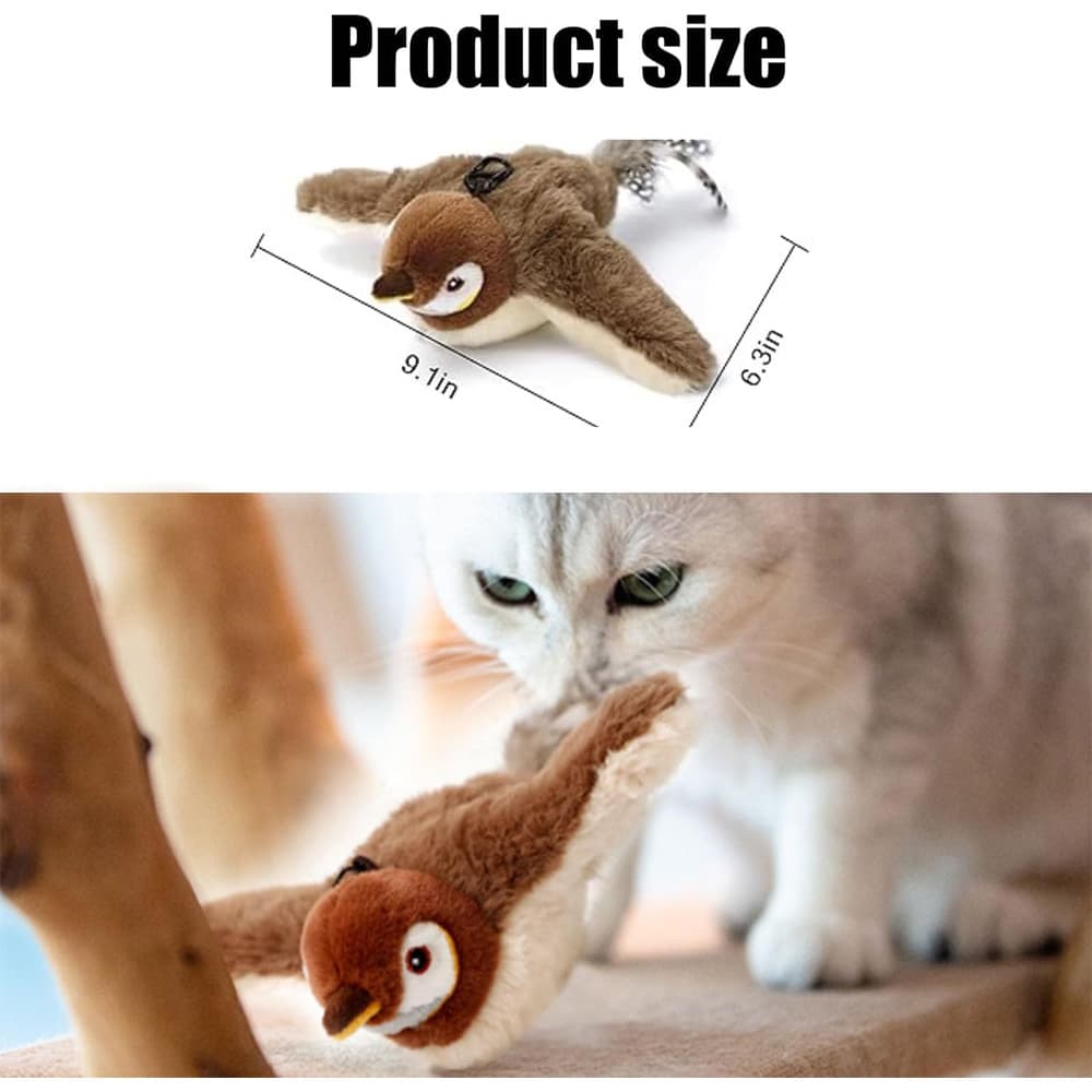 USB Rechargeable Flapping Bird Cat Toy, view 2