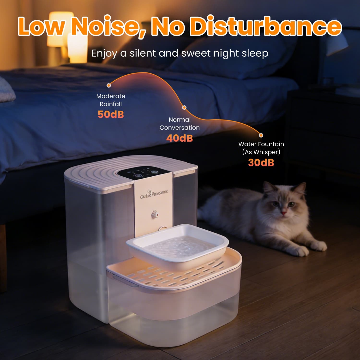 Smart Pet Water Fountain Automatic Pet Water Dispenser, view 7