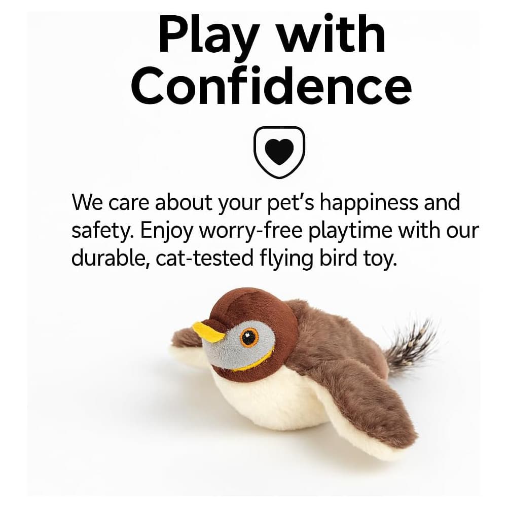 USB Rechargeable Flapping Bird Cat Toy, view 4
