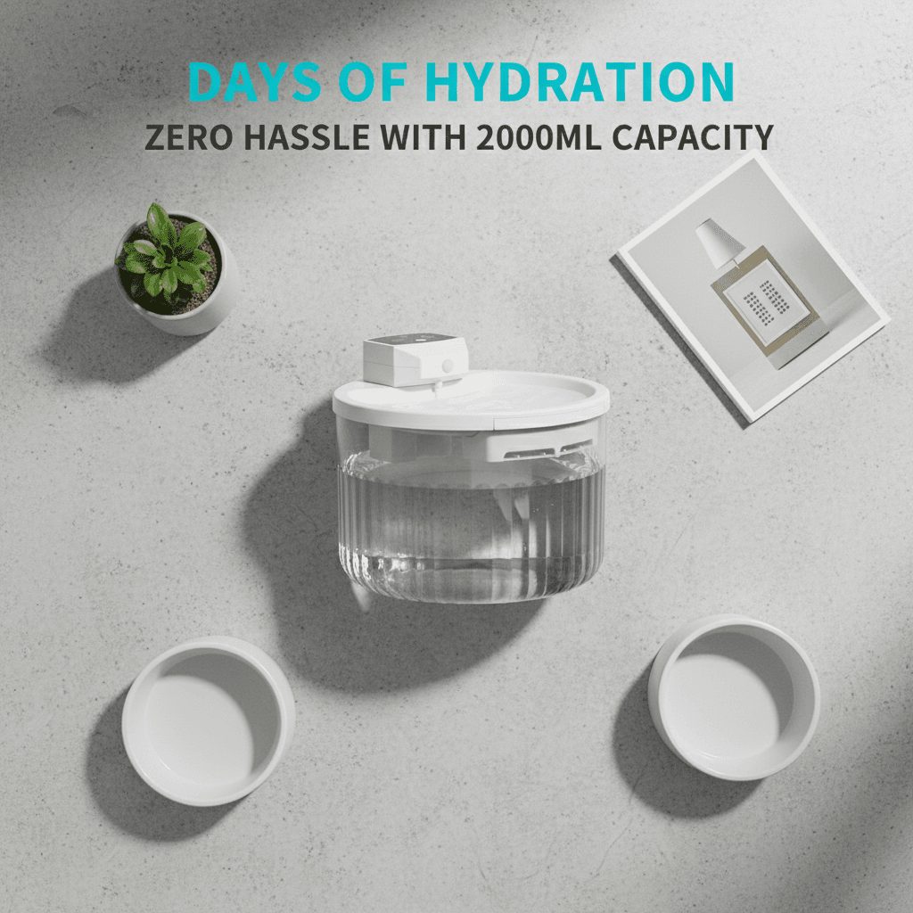 2000ml Wireless Pet Drinking Fountain, view 3