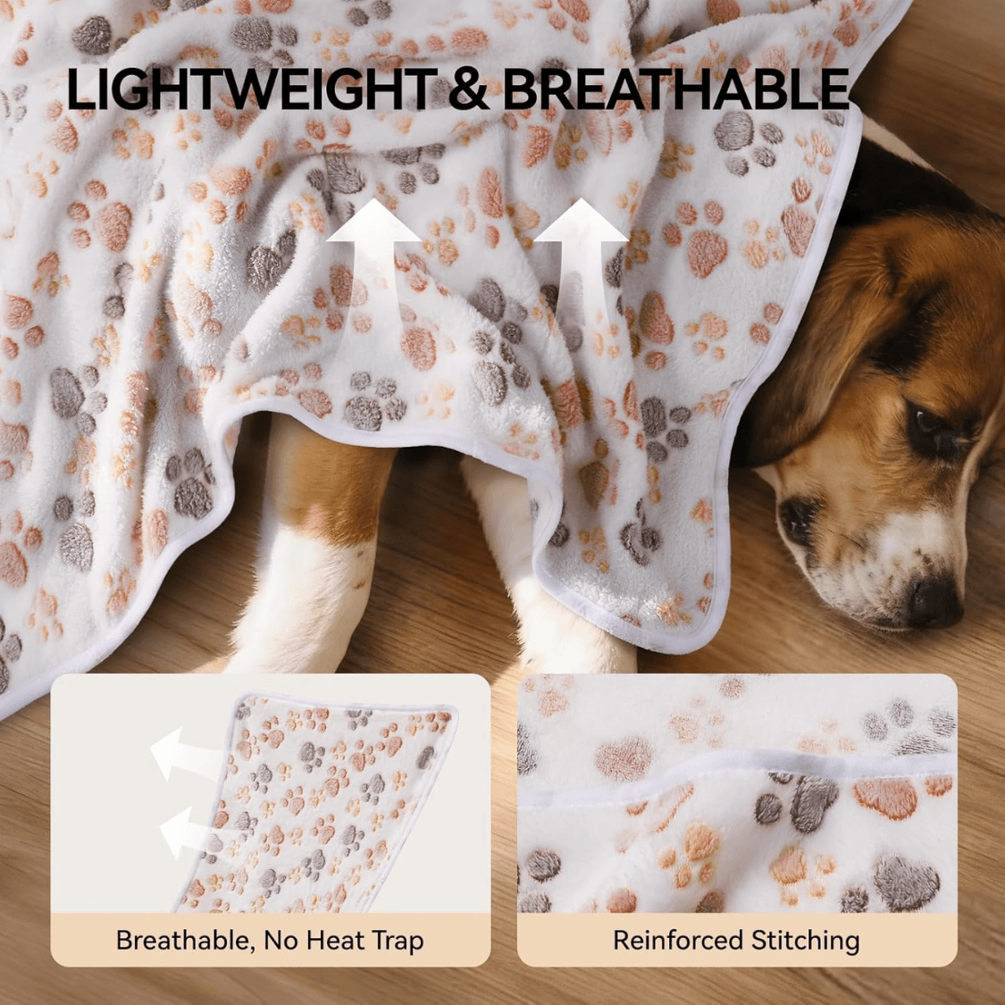 Fleece Dog Blankets for Puppy Cat Pet Blanket, view 5