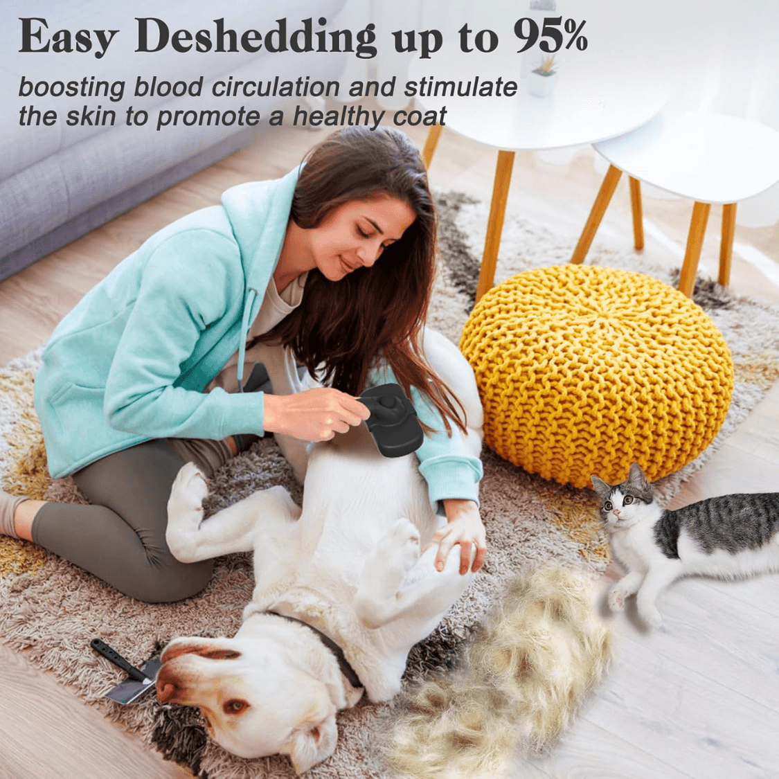 Self Cleaning Shedding Brush, view 5