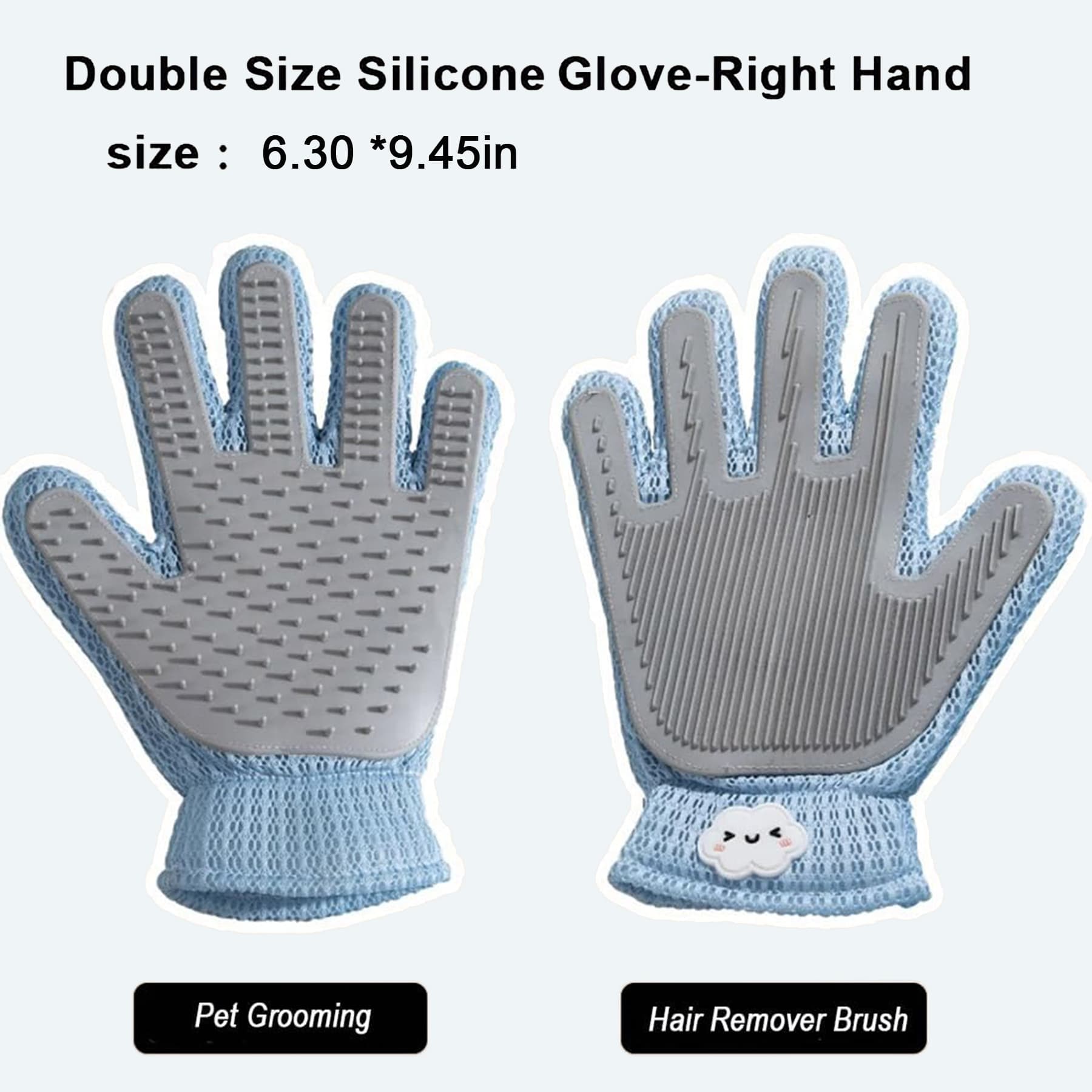 2in1 Double Sided Pet Grooming Glove, view 2