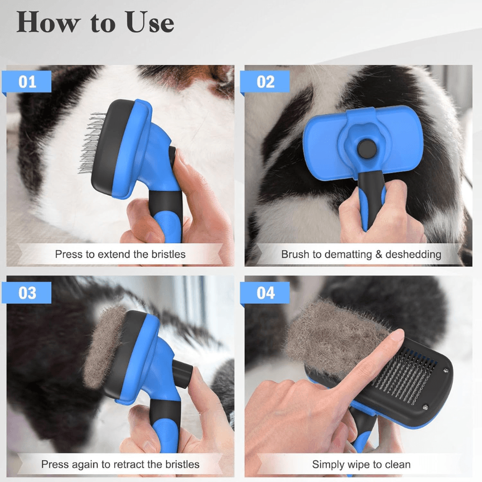 Self Cleaning Slicker Brush, view 3