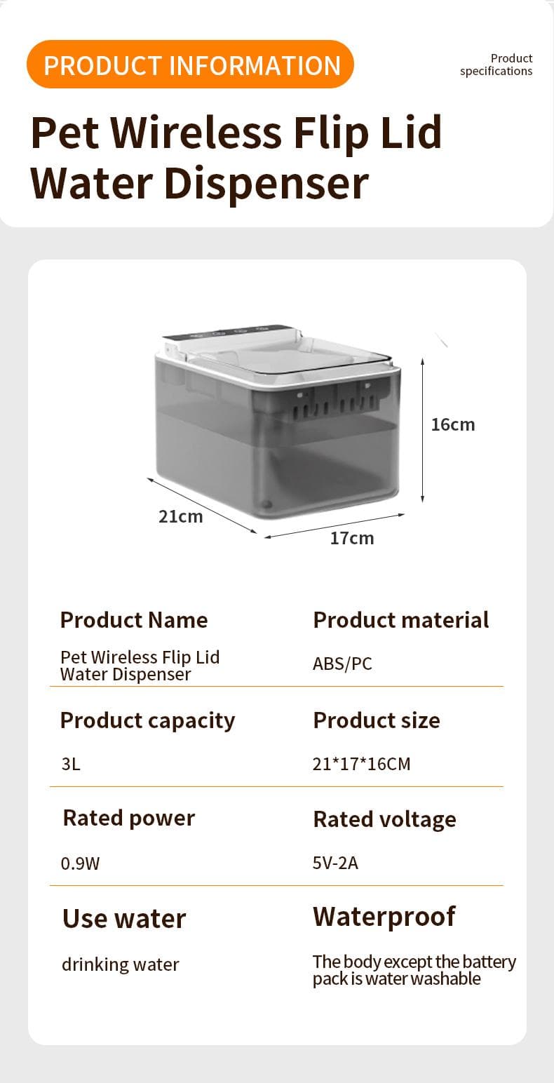 Stainless Steel Cat Automatic Induction Pet Water Fountain, view 7