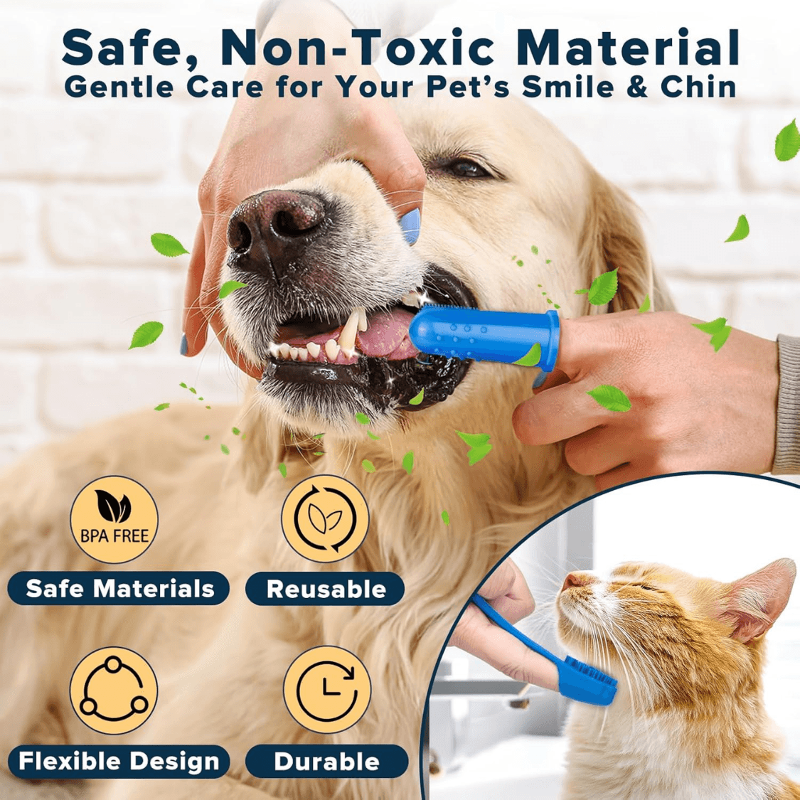 Cats Dog Washing Gloves Dog Bath Brush, view 2