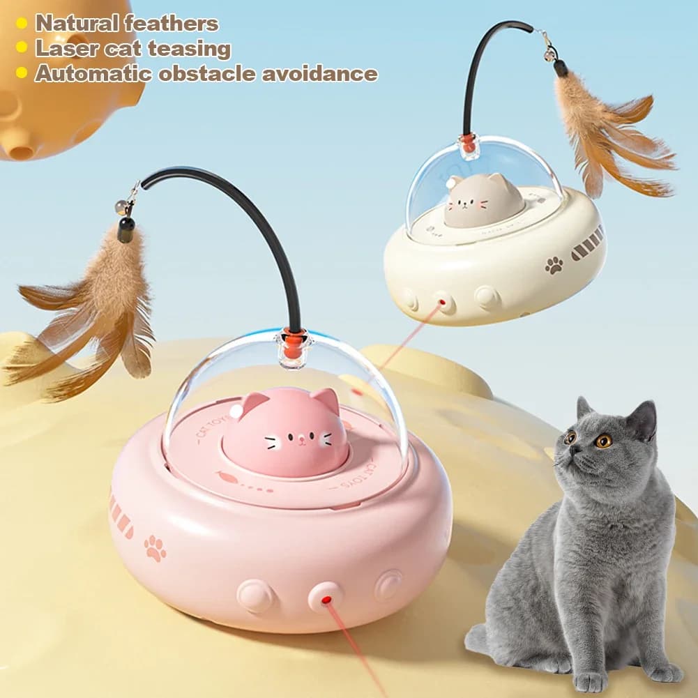 Smart Teaser Cat Toy Electric UFO Cat Teaser, view 5