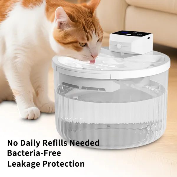 Pet Water Fountain on a kitchen floor